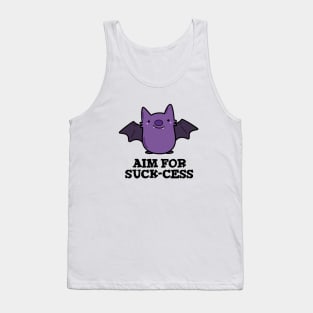 Aim For Suck-cess Cute Positive Bat Pun Tank Top